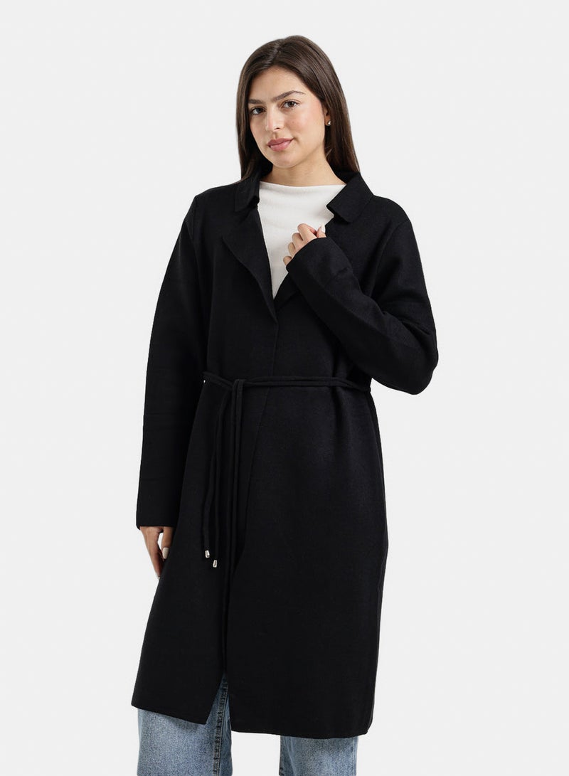 Carina Knee-Length Belted Coat - Image 2